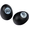 Meinl Percussion Egg Shaker Pair - 2 Shaker Ovetti con Suono Morbido e Pulito - Regalo per Musicisti - Plastica, Black (ES2-BK)