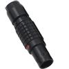 HangTon Spina circolare maschio del cavo di spinta del connettore di Pin del nero 0B FGG 5 compatibile per Lemo