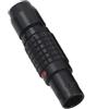 HangTon Spina circolare maschio del cavo di spinta del connettore di Pin del nero 0B FGG 7 compatibile per Lemo