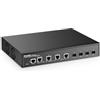 MokerLink 8-Port-10G-Switch gestito, 4x10G-Ethernet-RJ45-Port, 4x10G-SFP+-Slot, gestito tramite Web/CLI L3, Switch di rete in metallo per montaggio su desktop o a parete