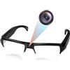 Nisanuki Telecamera Nascosta Spia Occhiali, Mini Spy Cam Bicchieri 1080P HD, Microcamera Spia Sport Fotocamera Invisibile per Registrazione Video Scattare Foto Esterni e Interni