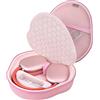 BOVKE Cuffie Custodia con Modalità standby per Apple AirPods Max 2 / Max Cuffie Wireless over-ear, Custodia da Viaggio Protettiva Portatile AirPods Max 2 / Max, tasca in rete per Accessori, Rosa