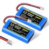 CITYORK (2 PCS) 3,7 V/5200mAh XH2,54/2P Batteria Ricaricabile, per 3,7 V Telecamera di Sorveglianza Wireless Solare, Giocattoli RC, Altoparlanti,Dispositivi Bluetooth, Illuminazione, Circuiti Radio