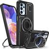 Tuvror Cover per Samsung Galaxy A23 5G /4G con Supporto. [Anello rotante a 360° e Supporto]. Cover protettiva antiurto per Samsung A23, Nero