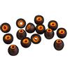 Xcessor (L 7 paia (14 pezzi) di ricambio in silicone per auricolari in-ear di grandi dimensioni. Cuscinetti di ricambio per cuffie in-ear popolari, nero/arancione