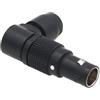 HangTon Nero 0B FSG 9 pin 90 gradi connettore ruotato regolabile ad angolo retto maschio circolare Push Pull spina compatibile per Lemo