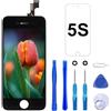 Brinonac Display per iPhone 5s/SE 2016 Schermo 4,0 Pollici Schermo LCD Touch Parti con Kit di Strumenti di Riparazione(Nero)