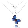Dragon Porter Collana Catena con Pendente Piccolo Collezione Giardino Bellissimi; Regalo Amore Gioielli di San Valentino per Donne (Stile 20 - Farfalla Blu Scuro)
