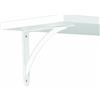 Knape & Vogt John Sterling Knape & Vogt Elegante Deco l-Bracket White