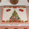 PETTI Artigiani Italiani - Coprifornello Natalizio, Coprifornello Cucina Natalizio, Copri Piano Cottura 50x70 cm, Coprifuochi Schiaccianoci Rosso, 100% Made in Italy