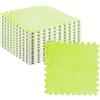 VBESTLIFE Tappetino in Schiuma Peluche da 10 Pezzi, Piastrelle Quadrate Ad Incastro, Tappeti Antiscivolo per la Decorazione della Camera da Letto del Salotto, 12,2 X 11,8 Pollici (Bianco