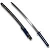 Glac Store Katana Decorativa Giapponese Non Affilata, 100 cm, 900g, con Fodero Decorato, Impugnatura Intrecciata, 3 Colori Disponibili (Nero, Rosso, Blu) (Blu)