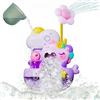 SPITZER TOYS Giocattolo da bagno a forma di unicorno con doccia per bambini, giocattolo da bagno con bolle di sapone, giocattolo per la vasca da bagno, giocattolo per bambini di 1 2 3 4 anni