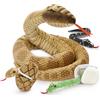 MorisMos Serpente Peluche Grande XXL, 200cm Mamma con Kawaii Bambino, Realistico Animali di Peluche Gigante Morbido Peluche Regalo per Bambini Compleanno Natale Deco