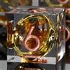 FONVGOGO DND, set di cubi magici da uomo, in resina, dungeons and dragon, 7 pezzi dadi poliedrici DND con confezione regalo DND Dice Set (anello - rame)