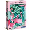 Clementoni - 35067 - Fantastic Animals Puzzle - Flamingos - 500 Pezzi