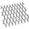 Garden Mile Traliccio in legno grigio, resistente, per piante rampicanti, pannello di supporto per fiori, decorativo, per giardino, parete, graticcio, recinzione (grigio, 180 cm x 90 cm)