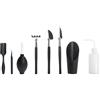 Mikiuly Kit Bonsai Utensili,Set di Attrezzi per Piante grasse,8 Pezzi Mini Attrezzi Giardinaggio,Kit Bonsai Attrezzi,Mini Attrezzi da Giardino Kit,per Rinvaso,Piante Grasse, Piantina