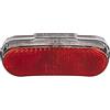 M-Wave Helios E - Fanale posteriore per bicicletta, unisex, taglia unica, colore: Rosso