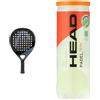 Head Racchetta da Padel Evo Speed 2023, Nera & Tube 3 Padel Palline