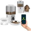 Peluvio FEAST Distributore Automatico Cibo Gatti con WiFi e Videocamera, Dispenser Crocchette Gatto 4,5 L con Ciotola, Porzioni Programmate, Fontana 2,5 L, Distributore Automatico Cibo Cani (Bianco)