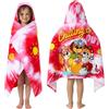 Get Trend Paw Patrol Incappucciata Accappatoio Bambina, Cotone Spiaggia e Asciugamani Bagno, Morbido e Assorbente, Accessori da Viaggio, Regalo Ragazza (Rosa Paw Patrol)