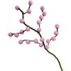 Your Castle - Ramo con bacche rosa in feltro con stelo flessibile, circa 30 cm, fiori decorativi fatti a mano per creazioni personalizzate, regalo sostenibile, commercio equo e solidale, fiori