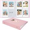 Vienrose Album Fotografico Polaroid Album per Foto Fujifilm Instax Mini Film, Compatibile Mini 12 11 9 & Polaroid Snap, 104 Tasche, fino a 208 Foto, Rosa