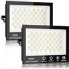 Sararoom 150W Faretto Led Esterno, 15000LM Faro Proiettori per esterni, 6500K Bianca Fredda Luci di Sicurezza, IP65 Impermeabile Lampade da parete per Giardino Garage Cortile Stadio Sentieri, 2 Pezzi