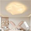 MOUNM Lampadario Cameretta Bambini 48CM, Lampadario LED Dimmerabile | Plafoniera LED Soffitto Dimmerabile 3000K-6000K per Camera da Letto,Soggiorno,Salone,Camera dei Bambini,50W con Telecomando