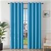 Joydeco Tende Oscuranti per Interni 2 Pezzi L 140 x A 220, Tende Termiche Isolanti con Occhielli per Soggiorno e Camera da Letto Moderne Blackout Curtains, Azzurro Cielo