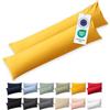 Blumtal Federe Cuscini Letto Matrimoniale Cotone - Federe Cuscini 40x145-100% Cotone, Set di 2 Federe in Jersey con Cerniera, Federa certificate Oeko-Tex, Federe Cuscino Letto - Giallo