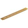 Steinberg14 300x40mm Dorata Griglia di Ventilazione in Alluminio per Mobili - Griglia D'Aerazione Rettangolare - Griglie Areazione Rettangolari