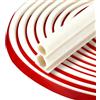 ZhenSFlourish Insonorizzazione Porta, 5 M(L) x 10 mm (B) x 15 mm (D), Guarnizione Porta Blindata, PannelloPorta Blindata, Isolamento Acustico, Bianco, Insonorizzato, Flessibile, Impermeabile