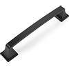 Amerdeco 6 pezzi Maniglie per Mobili da Cucina Distanza fori 160mm Nero Maniglie cucina armadietti in acciaio Lega di zincoper mobili da cucina per mobili