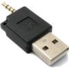 System-S Adattatore audio USB 3,5 mm jack maschio a 2.0 tipo A, cavo AUX in nero