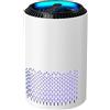 EGLEMTEK Purificatore D' Aria Portatile Air Purifier Con Filtro Hepa H13 22 Watt Elimina Odori Pollini Polvere Con Timer Ideale Per Camera Da Letto Soggiorno Bagno Ufficio Seminterrato 20 Mq Bianco
