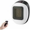 Fancysky Mini Termoventilatore, Fancysky 600W PTC Mini Termoventilatore Elettrico con Presa, Termoventilatore da Parete con Presa, Mini Riscaldatore Elettrico, Bassa Rumorosità, Risparmio Energetico