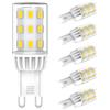 Eco.Luma Lampadina LED G9 3W 580lm, Equivalente 60W alogeno, Bianco Naturale 4000K, AC220-240V, NON Dimmerabile, Risparmio energetico Lampada, CRI 85, Confezione da 5