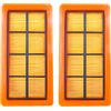 Wessper Sillar 2x Filtro Hepa Plissettato Piatto Ricambio Per Karcher AD 2, AD 2 Battery, AD 2 Battery Set, AD 3, AD 3 Premium, AD 3.000, AD 3.200, Sostituisce filtri Originali 6.415-953.0 - 2 pezzi