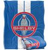 LOGOVISION Shelby Cobra Racing Stripe Coperta super morbida al tatto setoso - 152 x 127 cm