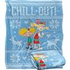 LOGOVISION Ren And Stimpy Chill Out Coperta super morbida al tatto setoso - 152 x 127 cm
