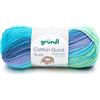 120 Gründl 4921-01 Cotton Quick Batik Filato - Azzurro-Viola-Verde Mela - 260 m
