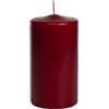 Cereria Di Giorgio - 12 Candele Cero - Diametro 5 cm Altezza 10 cm - Colore Borgogna - Durata 35 ore - Non profumate