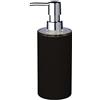 Ridder Touch - Dispenser di sapone, Poliresina, Nero, 6.7 x 6.7 x 19 cm