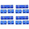Tbest Set di Fili di Candela Separatori di Filo in Alluminio Staffa per Cavo Dell'acceleratore Divisore per Billette da 8mm Blu 10mm Rosso per 302 9mm Separatore Piombo e,
