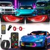 Onherm 2 Pz Occhi LED per Camion, Luci Devil Eyes per Auto, Schermo LED Flessibile e Programmabile, Pannello Pubblicitario per Auto, Camion, Negozio, Design DIY Dinamico