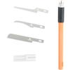 KEWAYO Set di mini seghe a mano per modellismo e fai da te, 3 tipi intercambiabili, ideale per legno, rami, progetti artigianali e giardinaggio, lame per seghetto con custodia