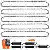 Ollanoos 5 catene per motosega da 40 cm, passo 3/8, calibro 1,3 cm, 55 maglie DL, ricambio per Stihl 018 MS180 MS181 020 021 023 MS200T MS211 MS201T MS231