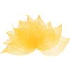 M METERXITY 100-Pack Foglie Scheletro, Foglie Pressate e Essiccate in Gomma Naturale con Venature per Resina/DIY Crafts Card/Scrapbook/Matrimonio, Piccole Foglie Decorative [4-6cm, Giallo]